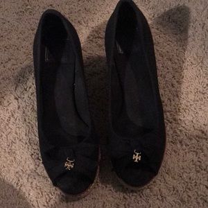 Tory Burch wedges, only worn 3 or 4 times
